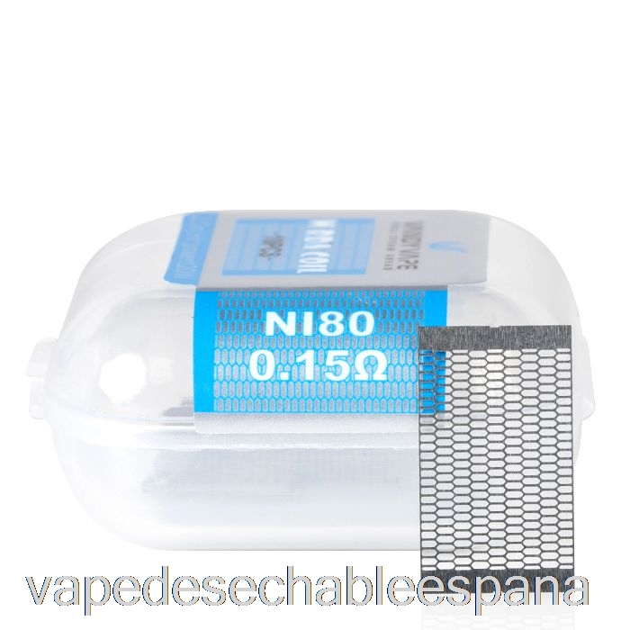 Bobinas De Hoja De Malla Vape España Vandy Vape M (10 Hojas) Bobina M V2 Rda - 0.15ohm Ni80 (10 Piezas)